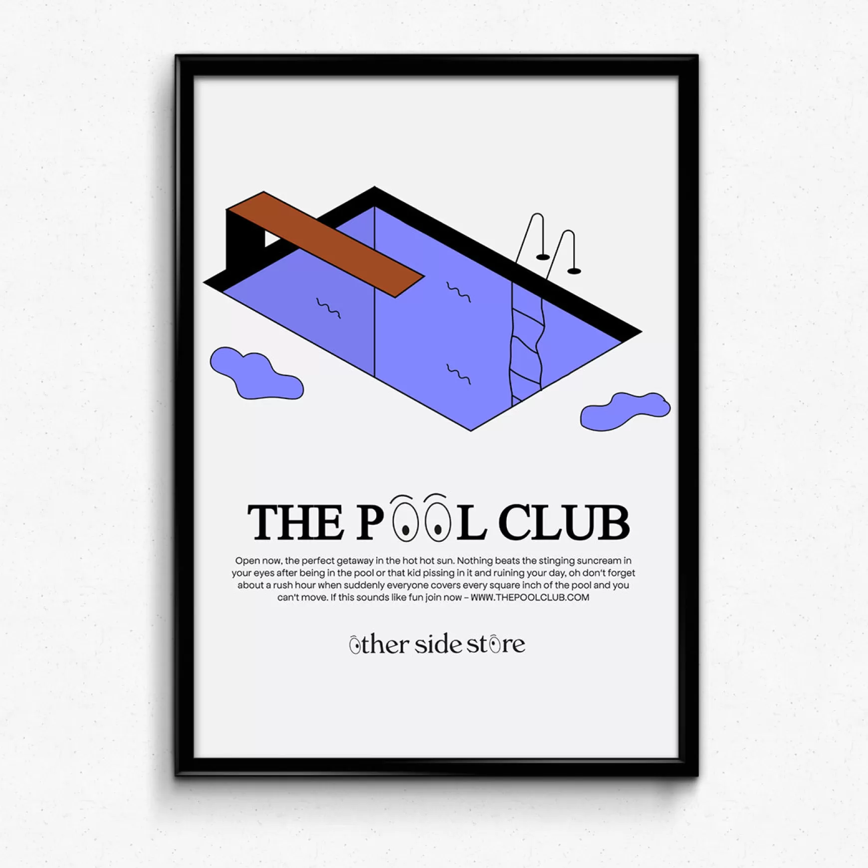 Other Side Store 'Pool Club' Art Print Online