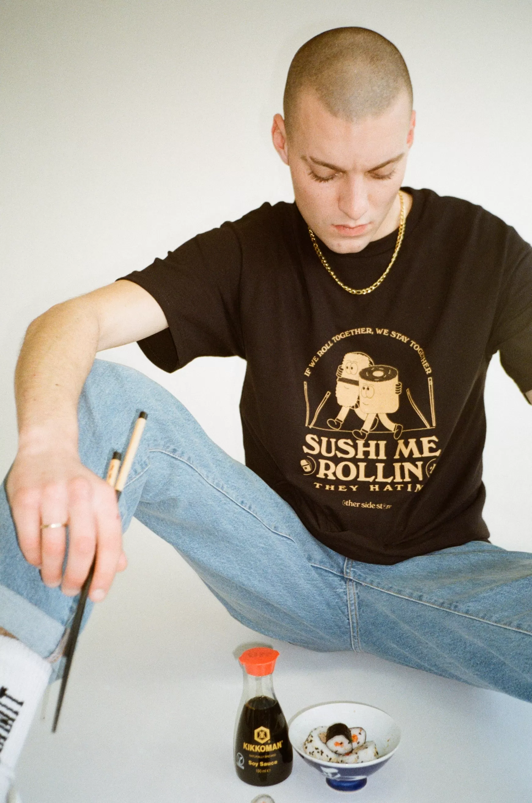 Other Side Store 'sushi Me Rollin' Tee Sale