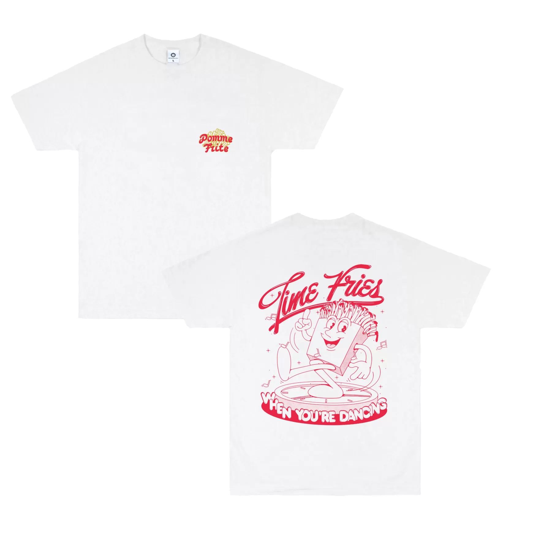 Pomme Frite 'Time Fries' Tee - White New