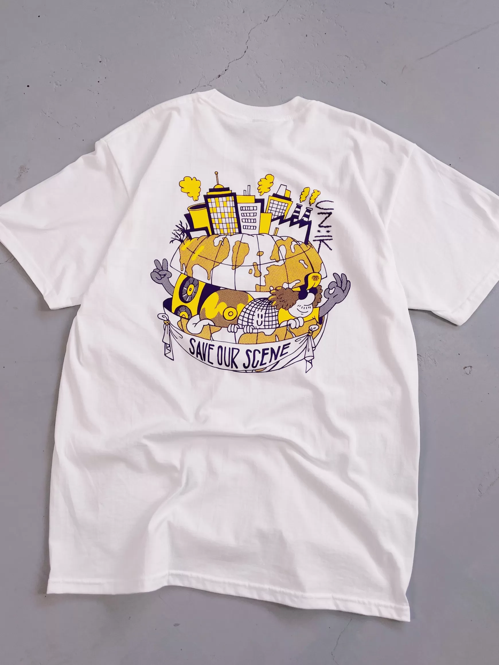 Save Our Scene 'Back To The Underground' Tee - White Clearance