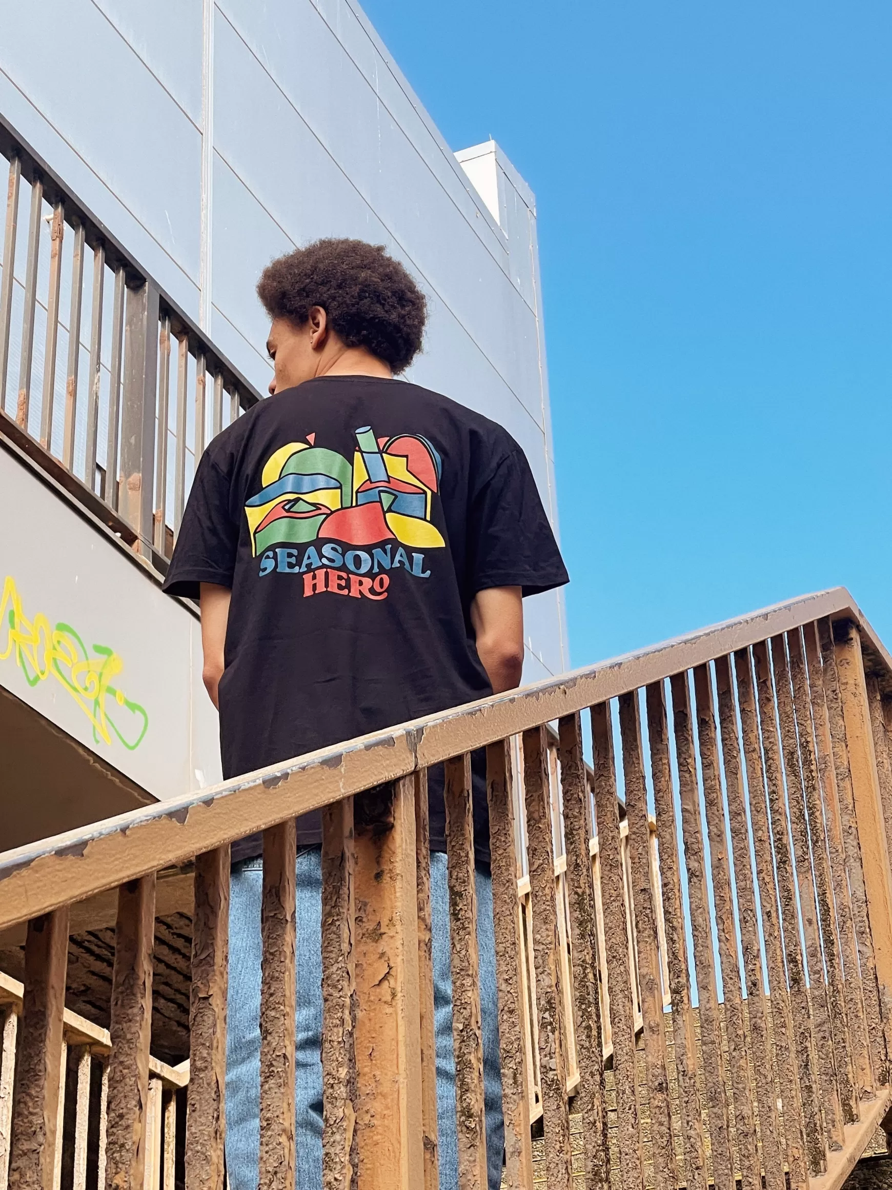 Seasonal Hero 'Fruity' Tee - Black Outlet