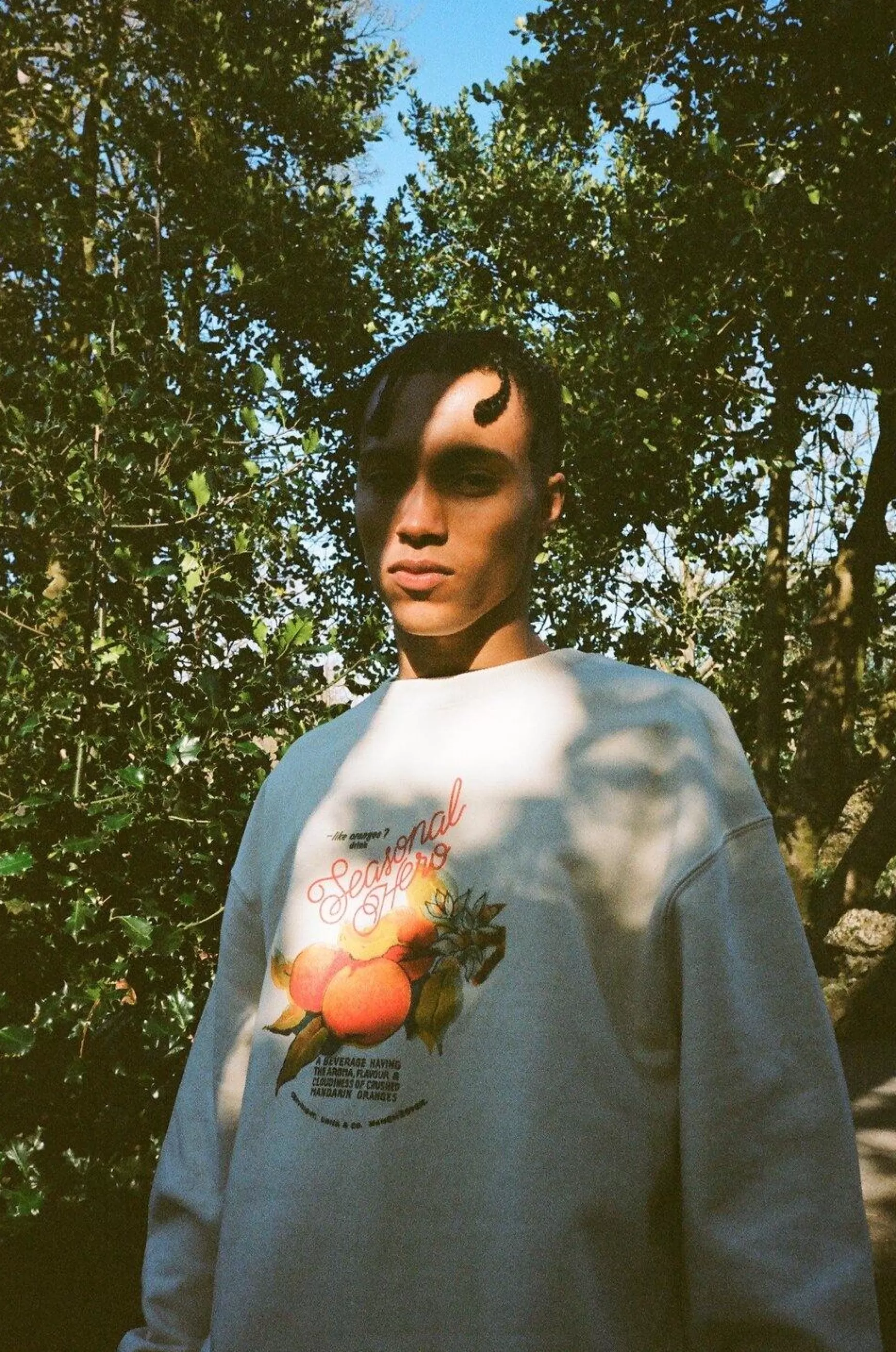 Seasonal Hero 'Oranges' Oversized Sweater - Organic Natural Online