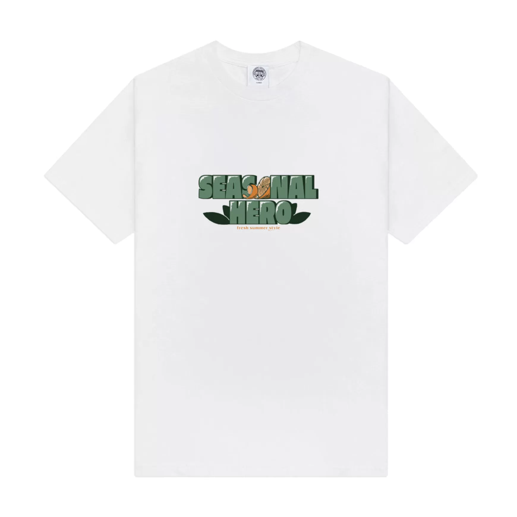 Seasonal Hero 'Oranges' Tee - White Cheap