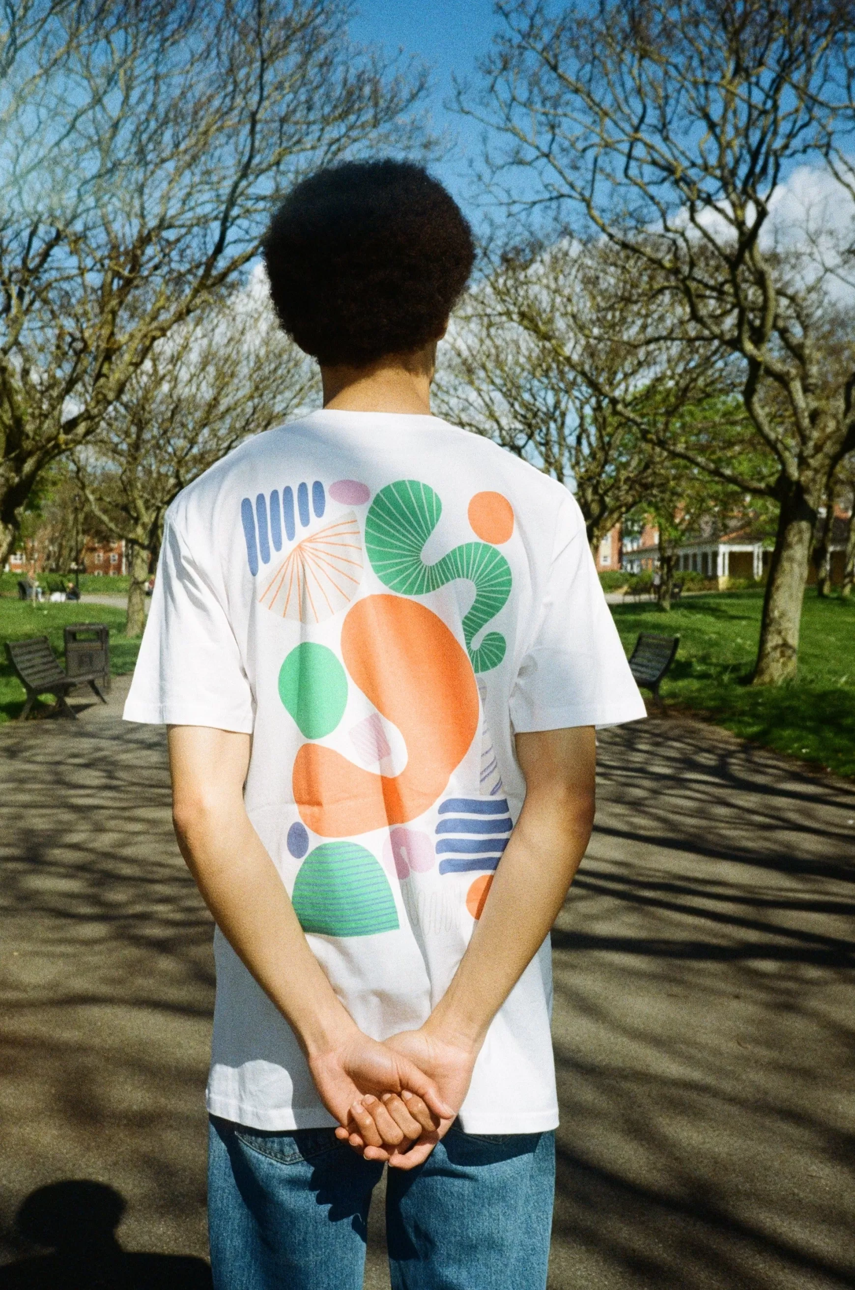 Seasonal Hero 'summer Abstract' Tee - White Sale