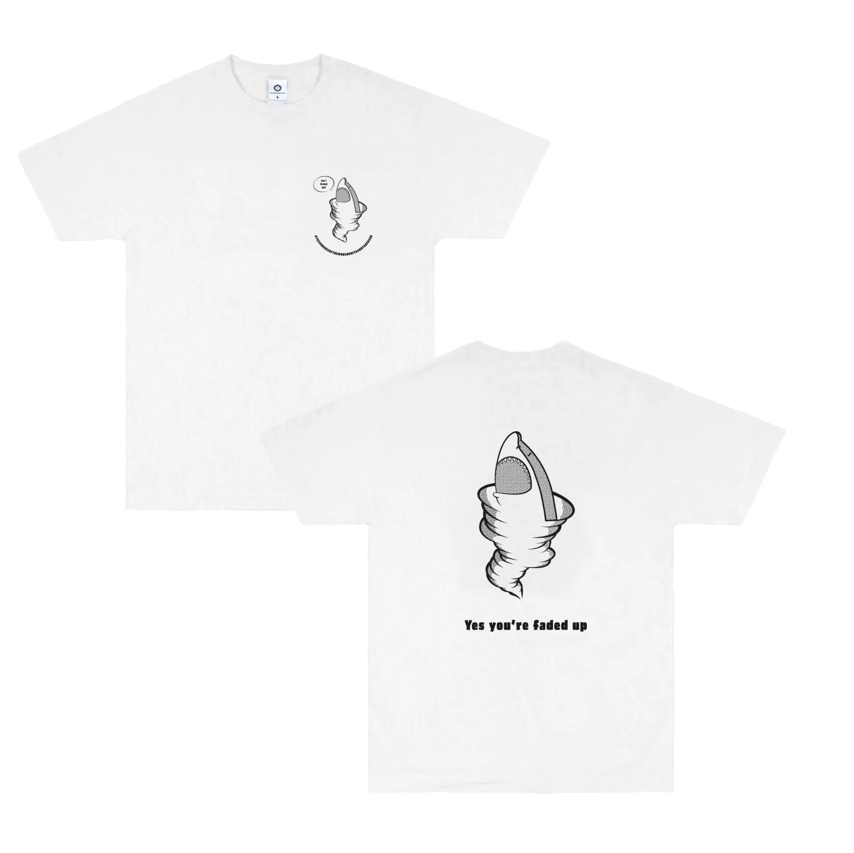 Tailenders 'sharknado' Tee - White Online