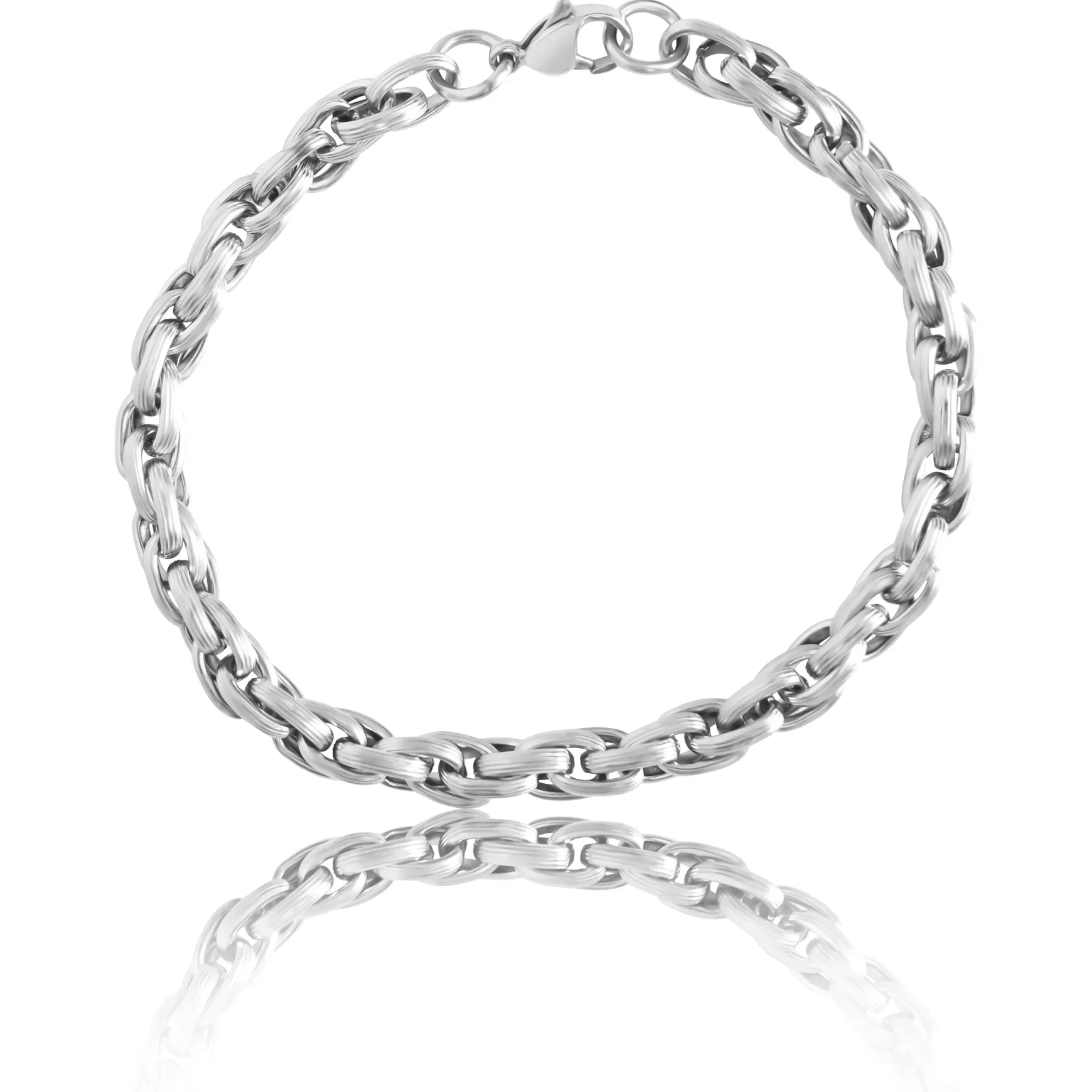 UN:IK Essentials Thick Rope Bracelet - Silver Fashion