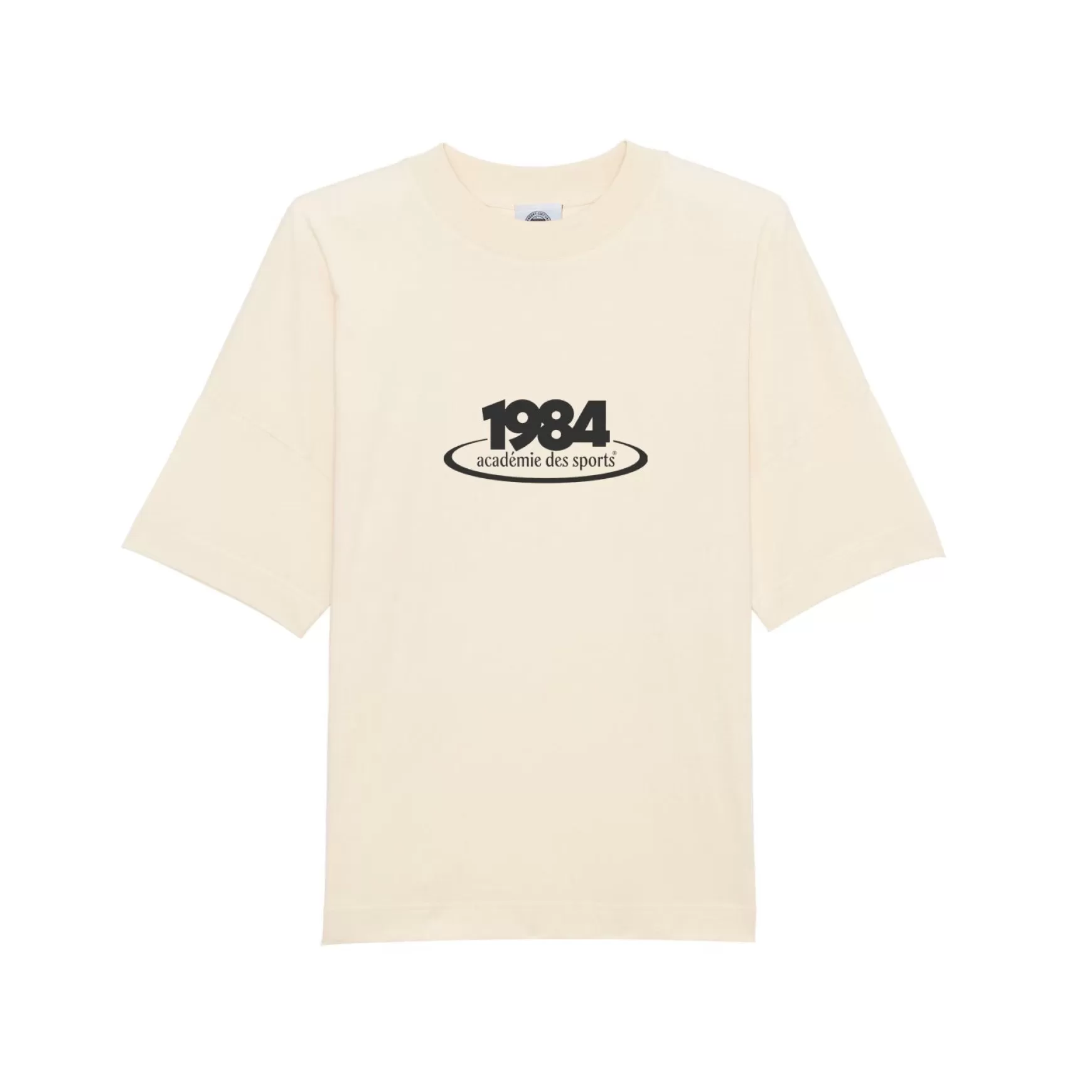 Vice 84 '1984' Oversized Tee - Ecru Best Sale