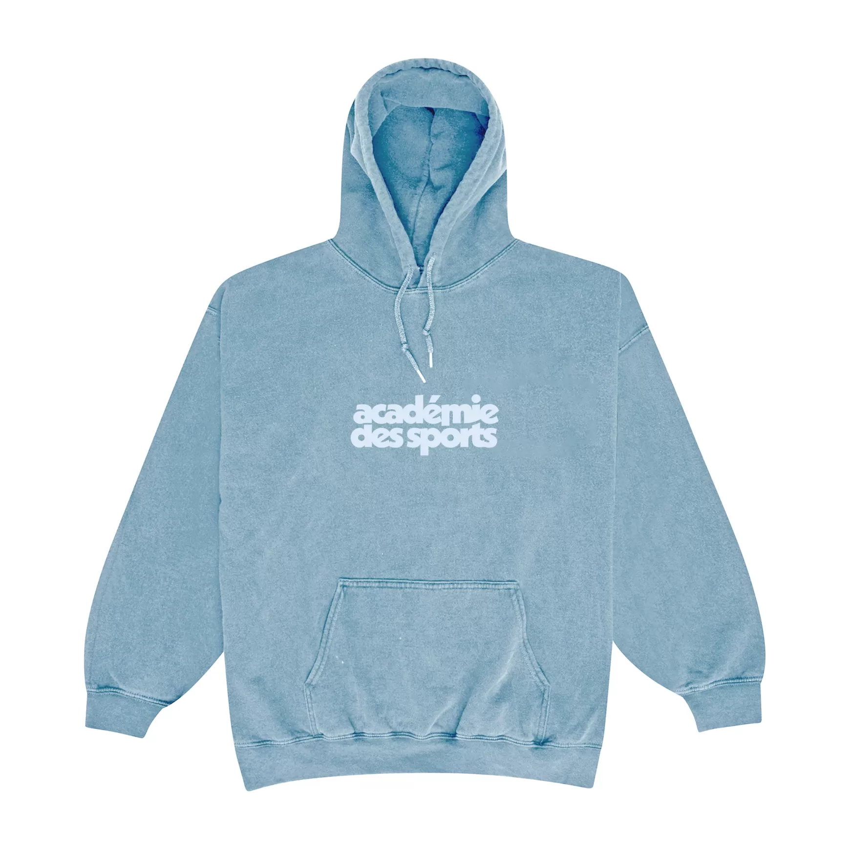 Vice 84 'Academie Des Sports' Vintage Washed Hoodie - Arctic Blue Outlet