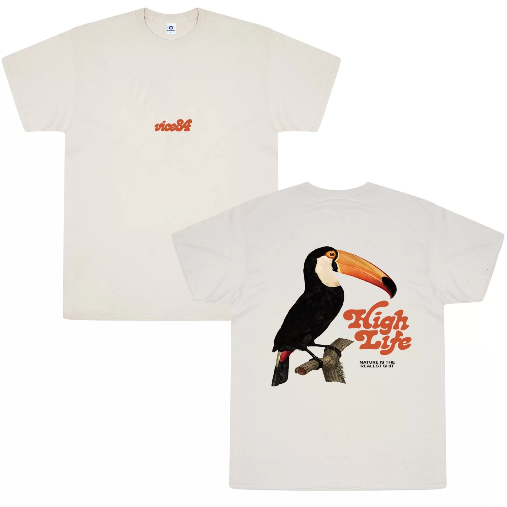 Vice 84 'High Life' Tee - Natural New