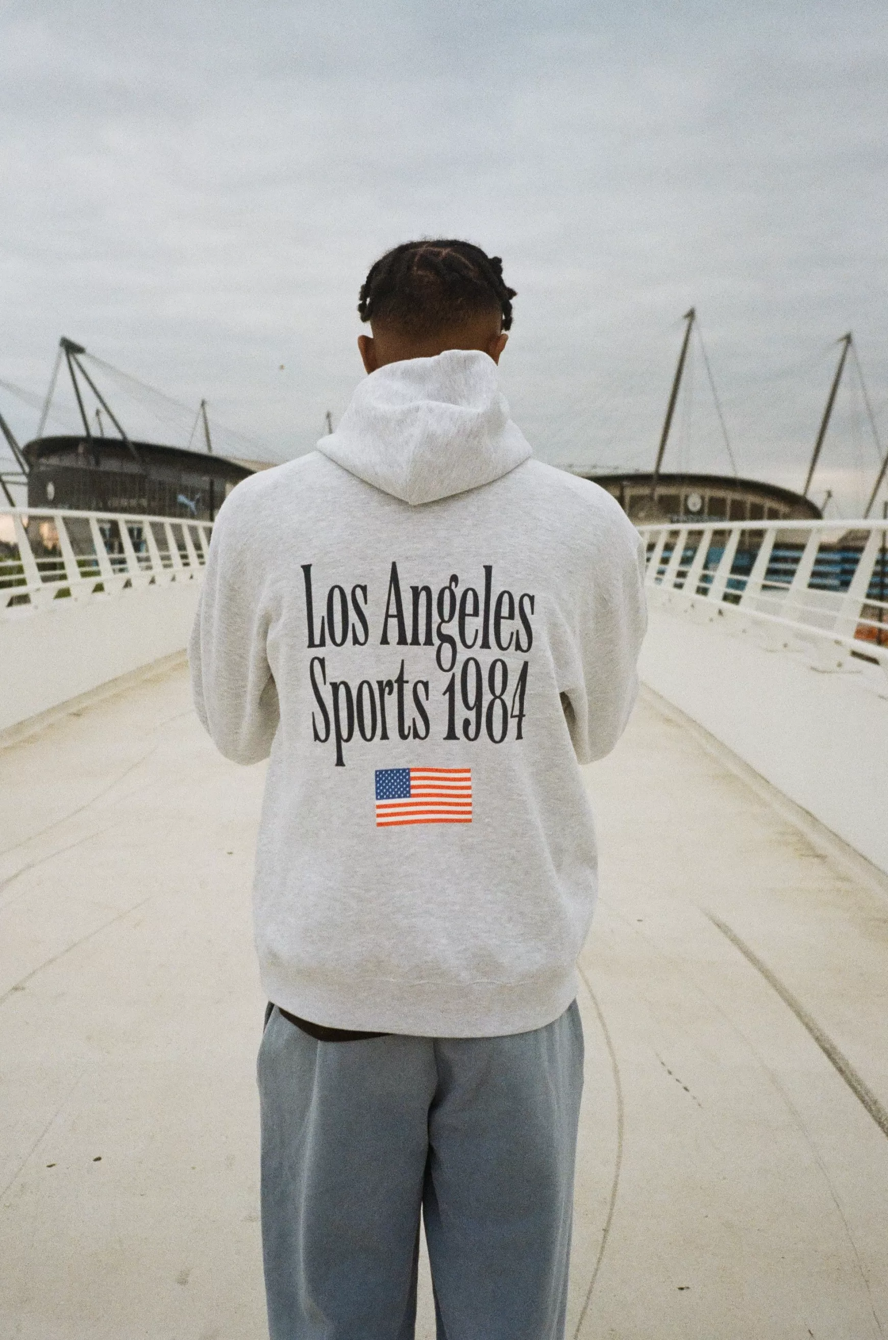 Vice 84 'La1984 Olympics' Hoodie - Ash Grey Sale