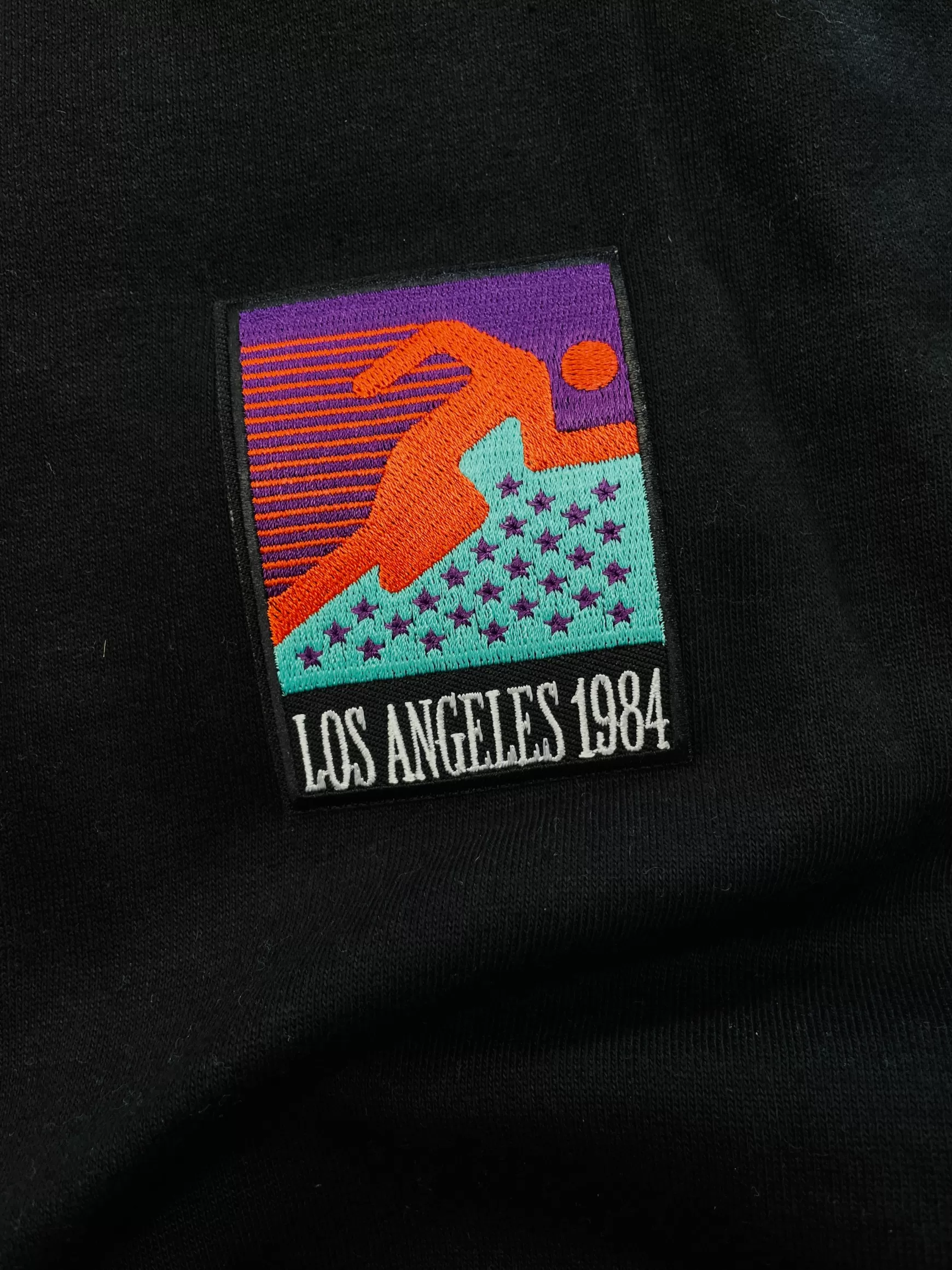 Vice 84 'La84 Runner Patch' Crew Sweater - Black Fashion