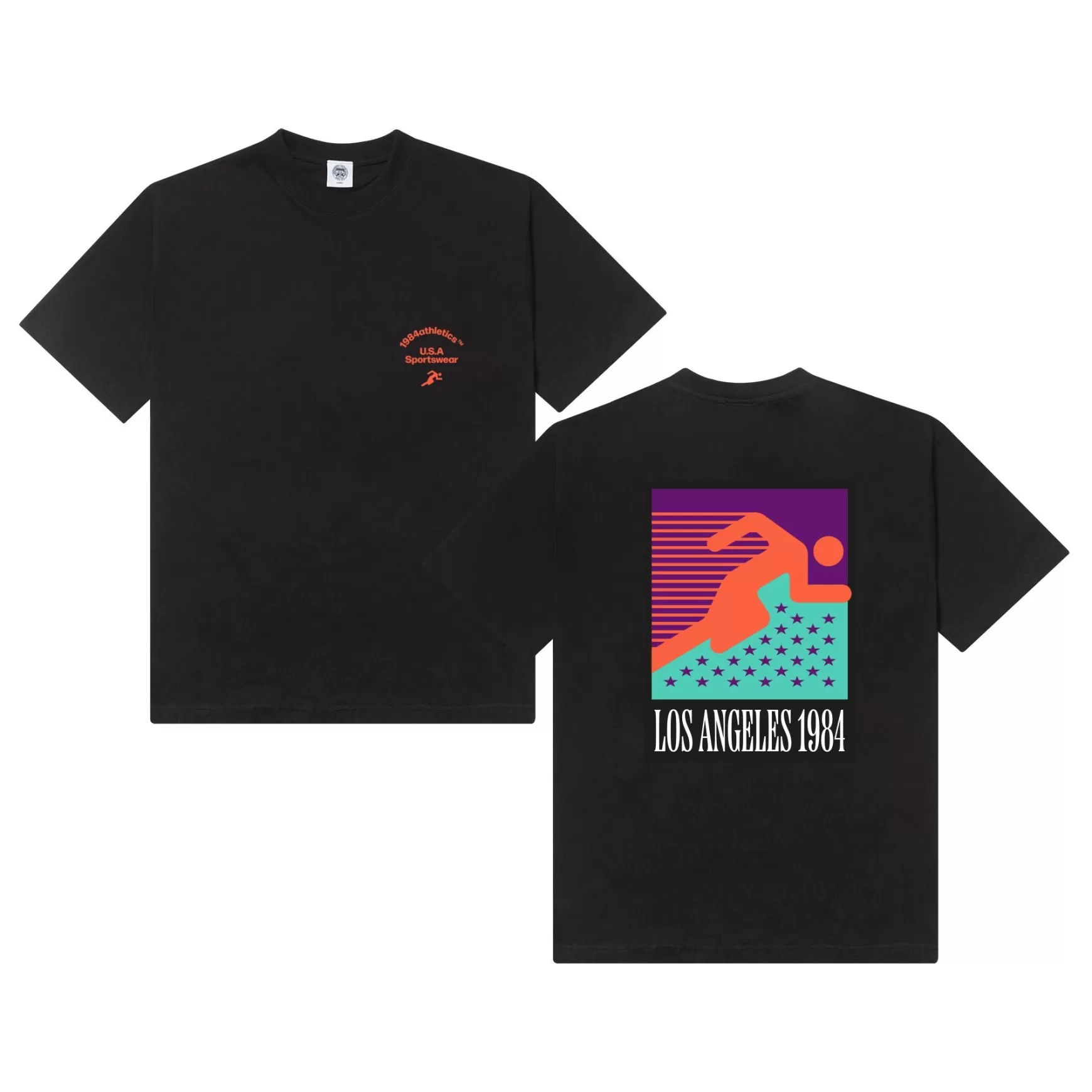 Vice 84 'La84 Runner' Tee - Black Cheap