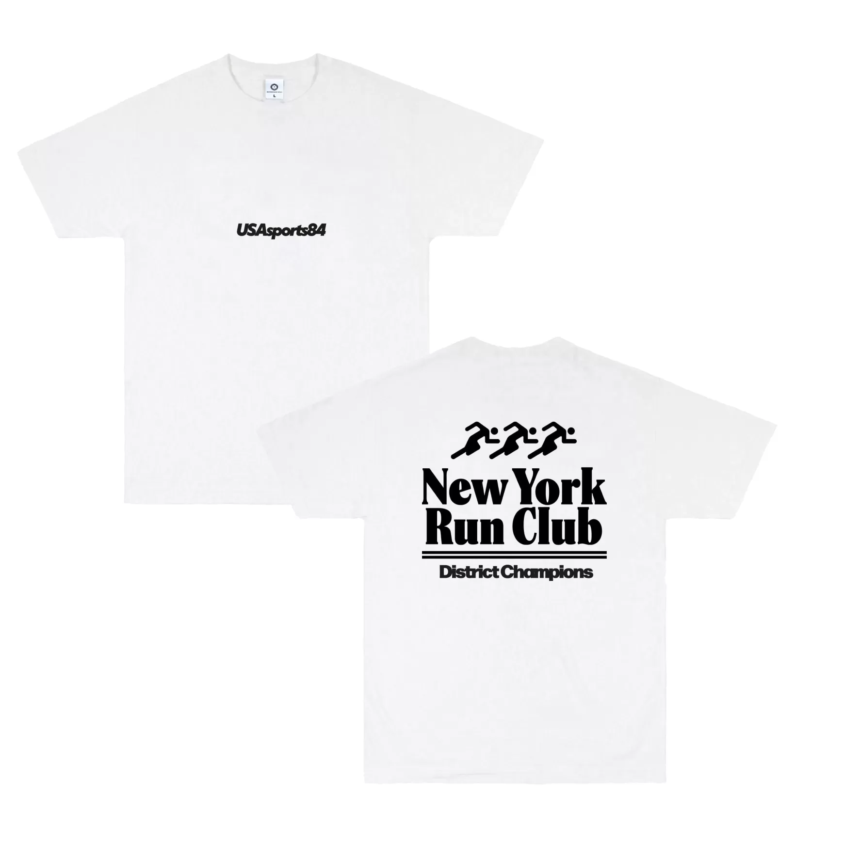 Vice 84 'Nyc Run Club' Tee - White Hot