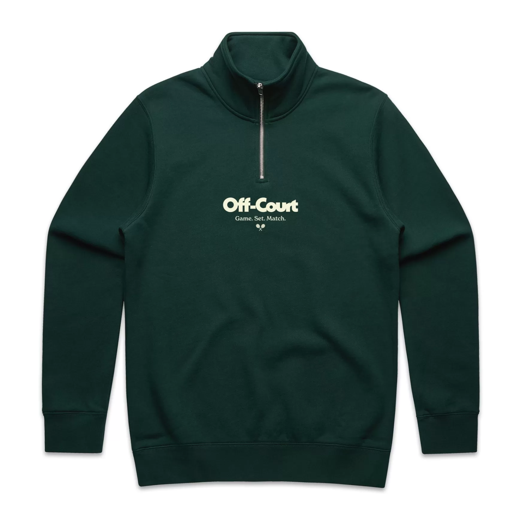 Vice 84 'Off Court Gsm' Half Zip Sweater - Pine Online