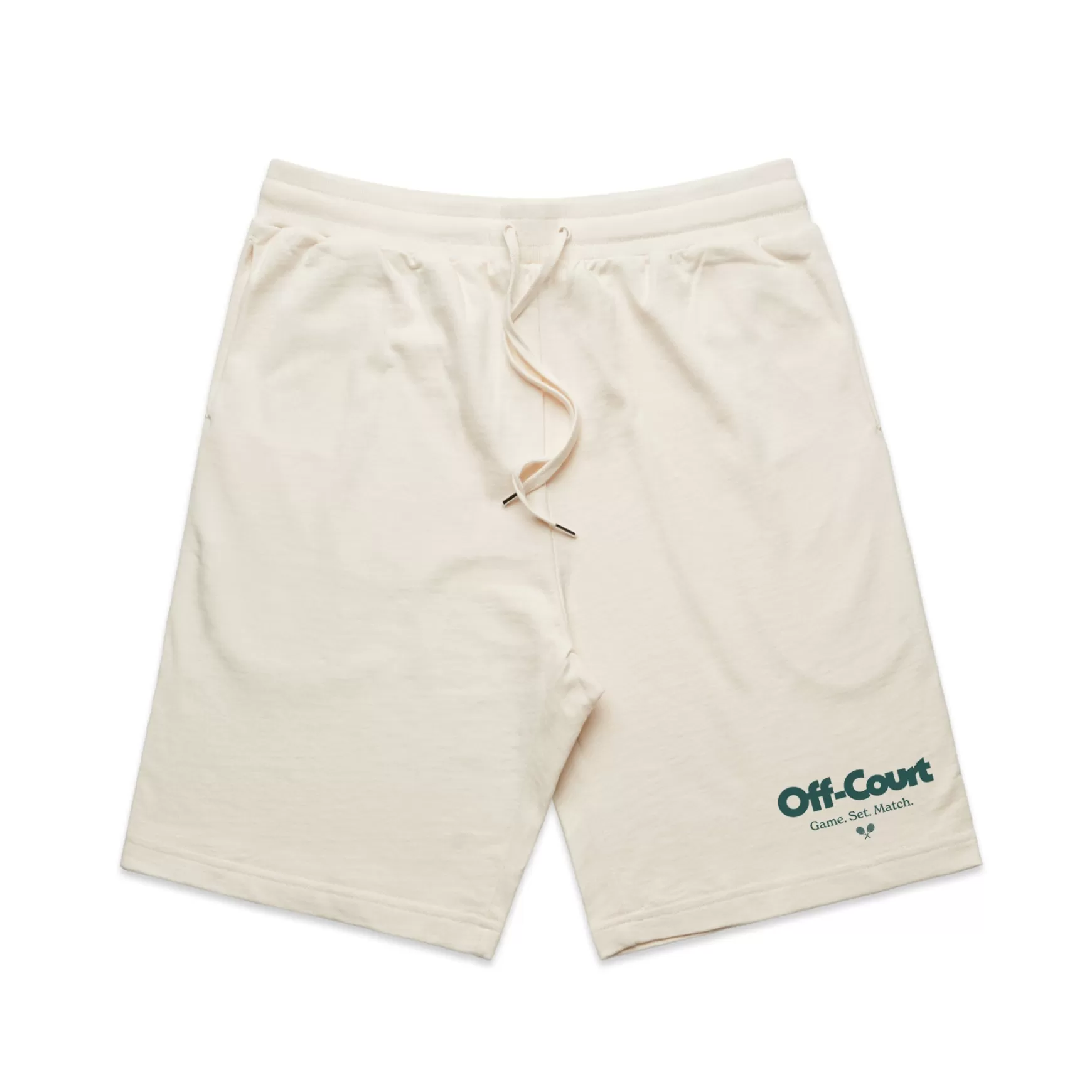 Vice 84 'Off Court Gsm' Jogger Shorts - Ecru Hot