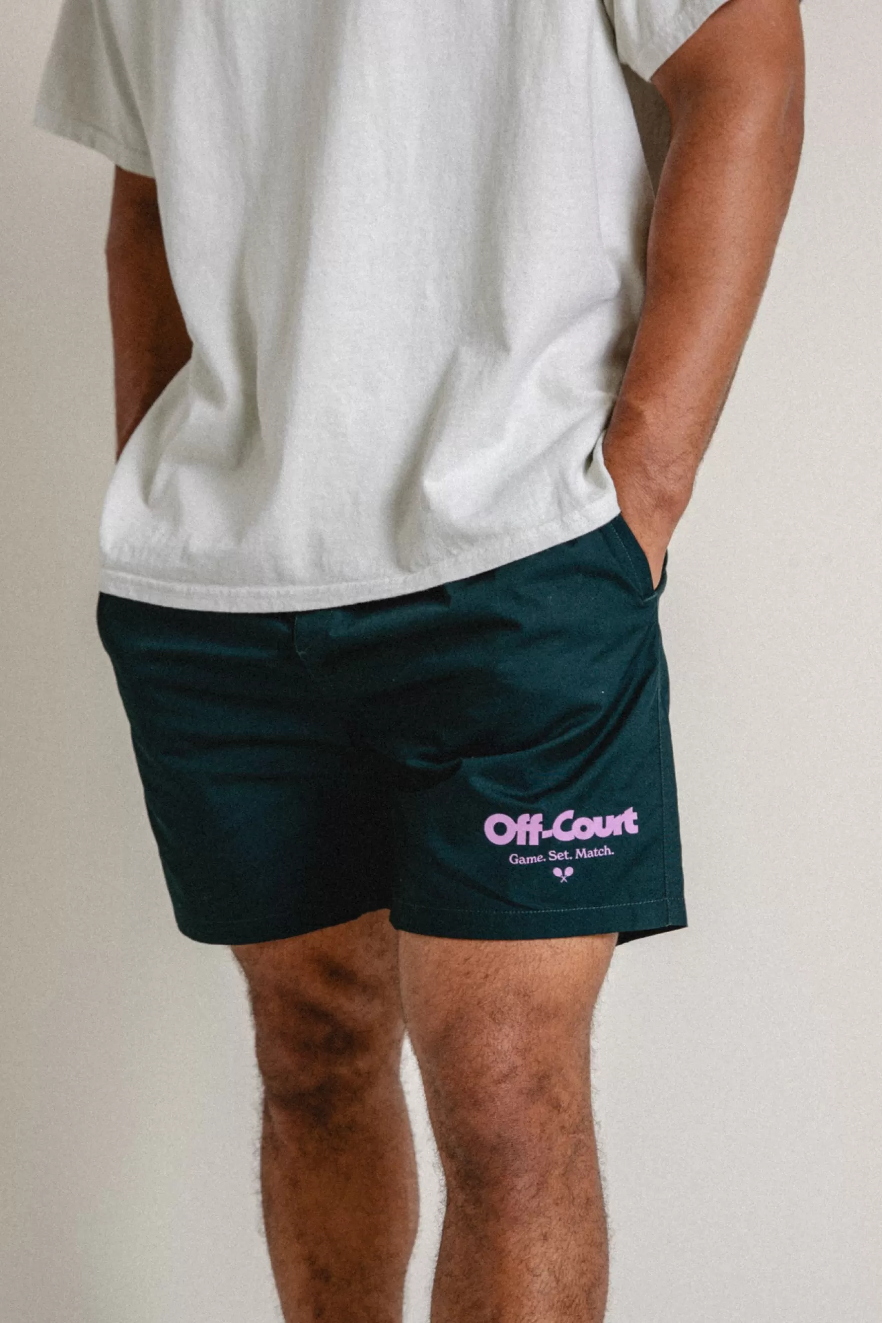 Vice 84 'Off-Court Gsm' Beach Short - Forest Shop