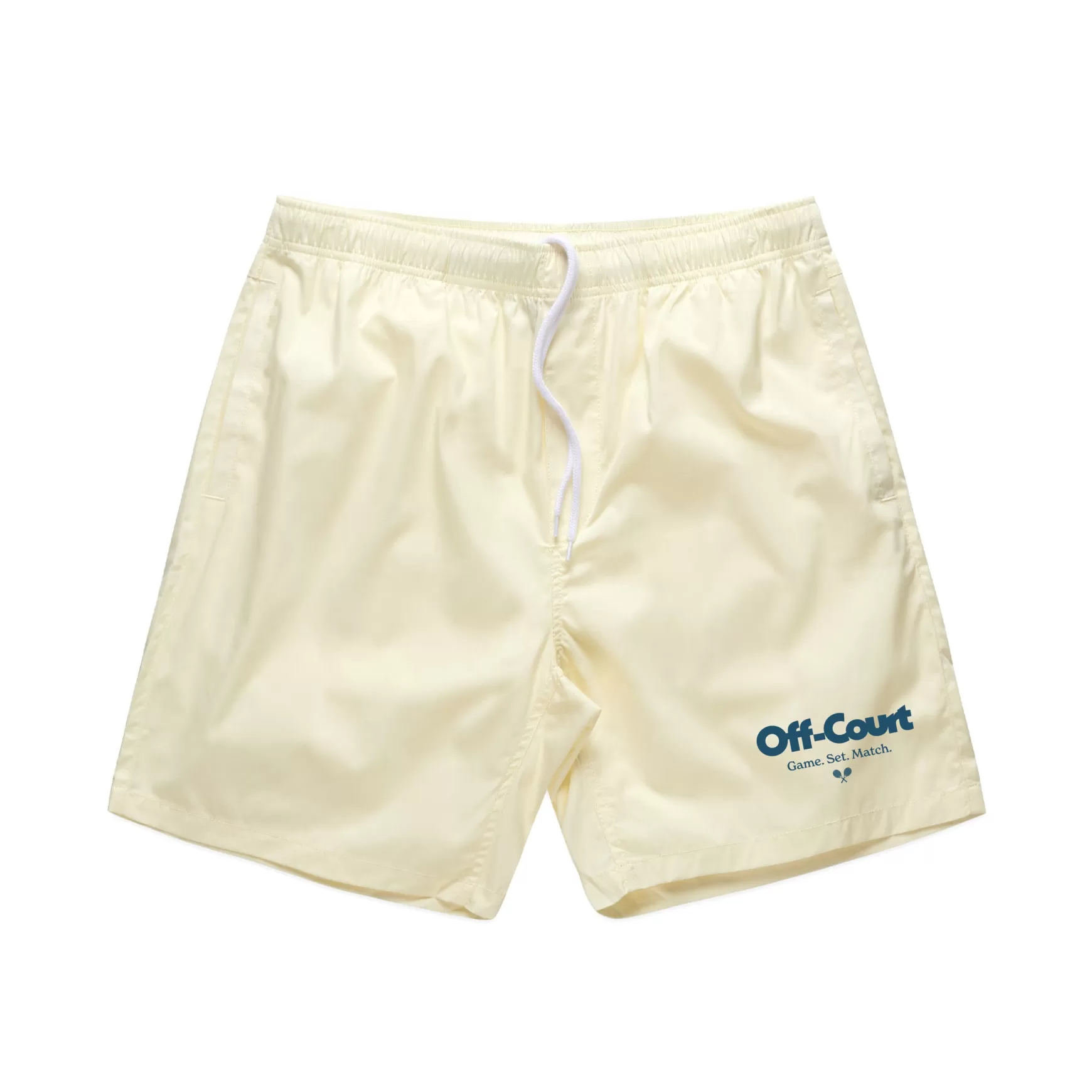 Vice 84 'Off-Court Gsm' Beach Shorts - Lemon Fashion