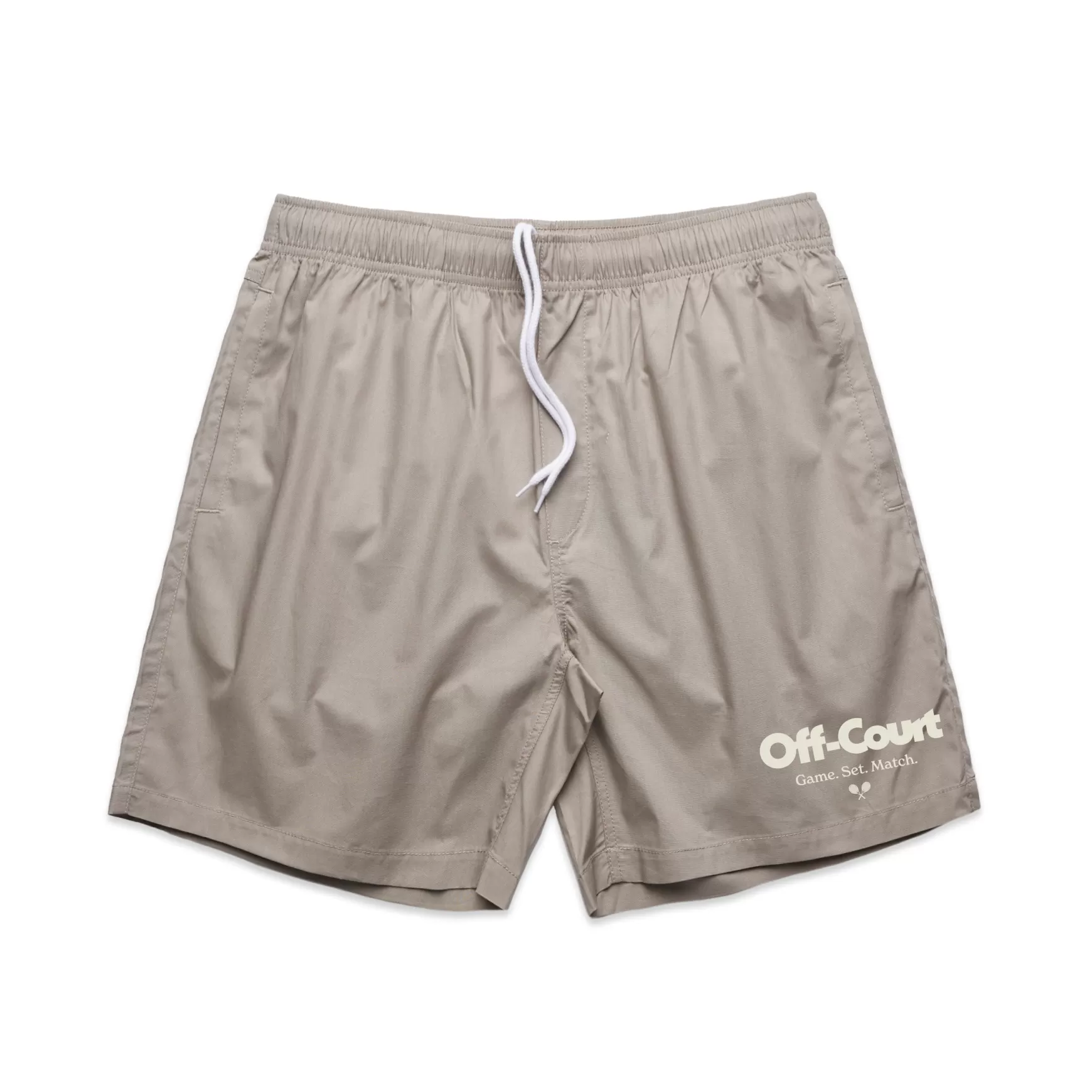 Vice 84 'Off-Court Gsm' Beach Shorts - Mushroom Online