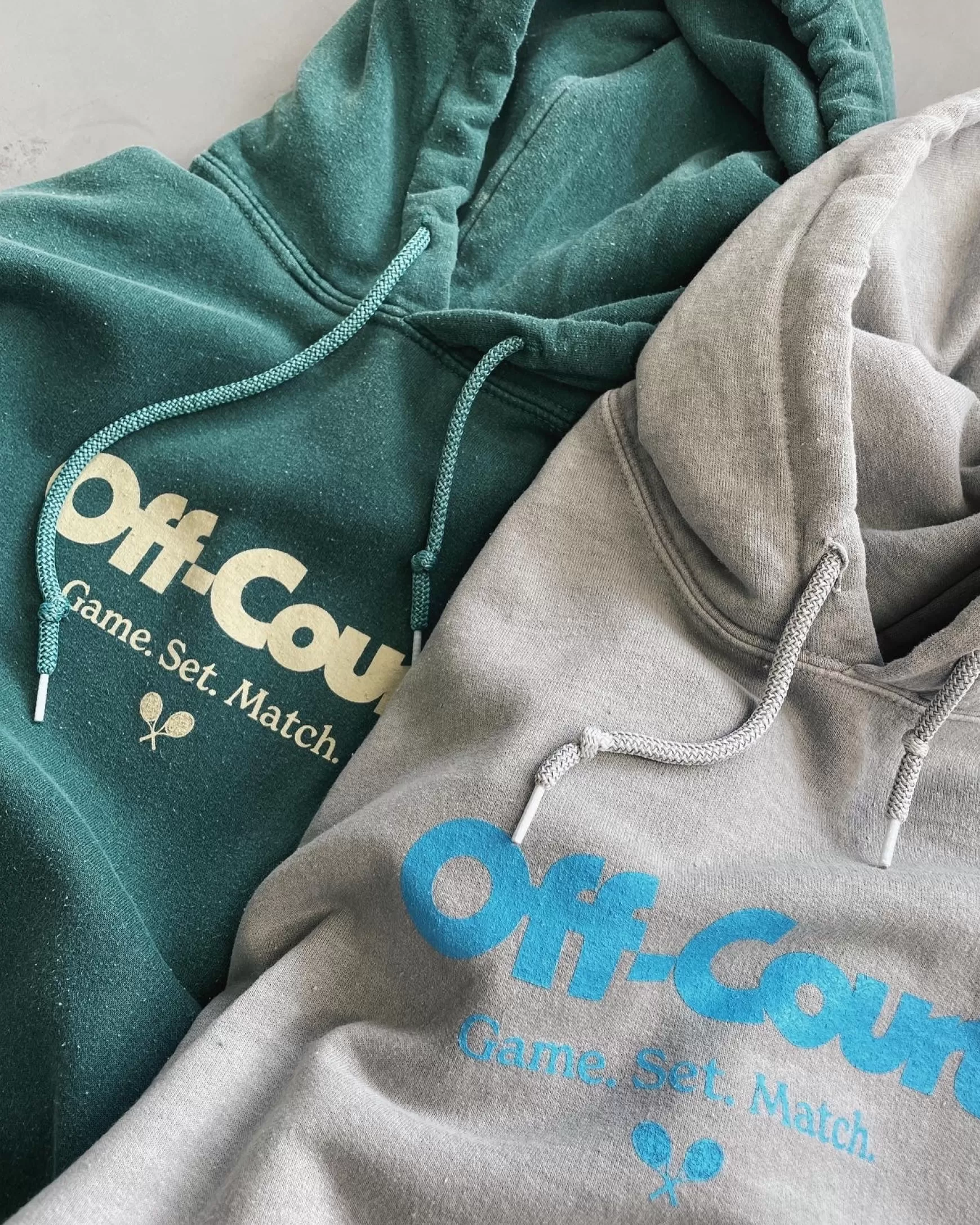 Vice 84 'Off-Court Gsm' Vintage Washed Hoodie - Forest Discount