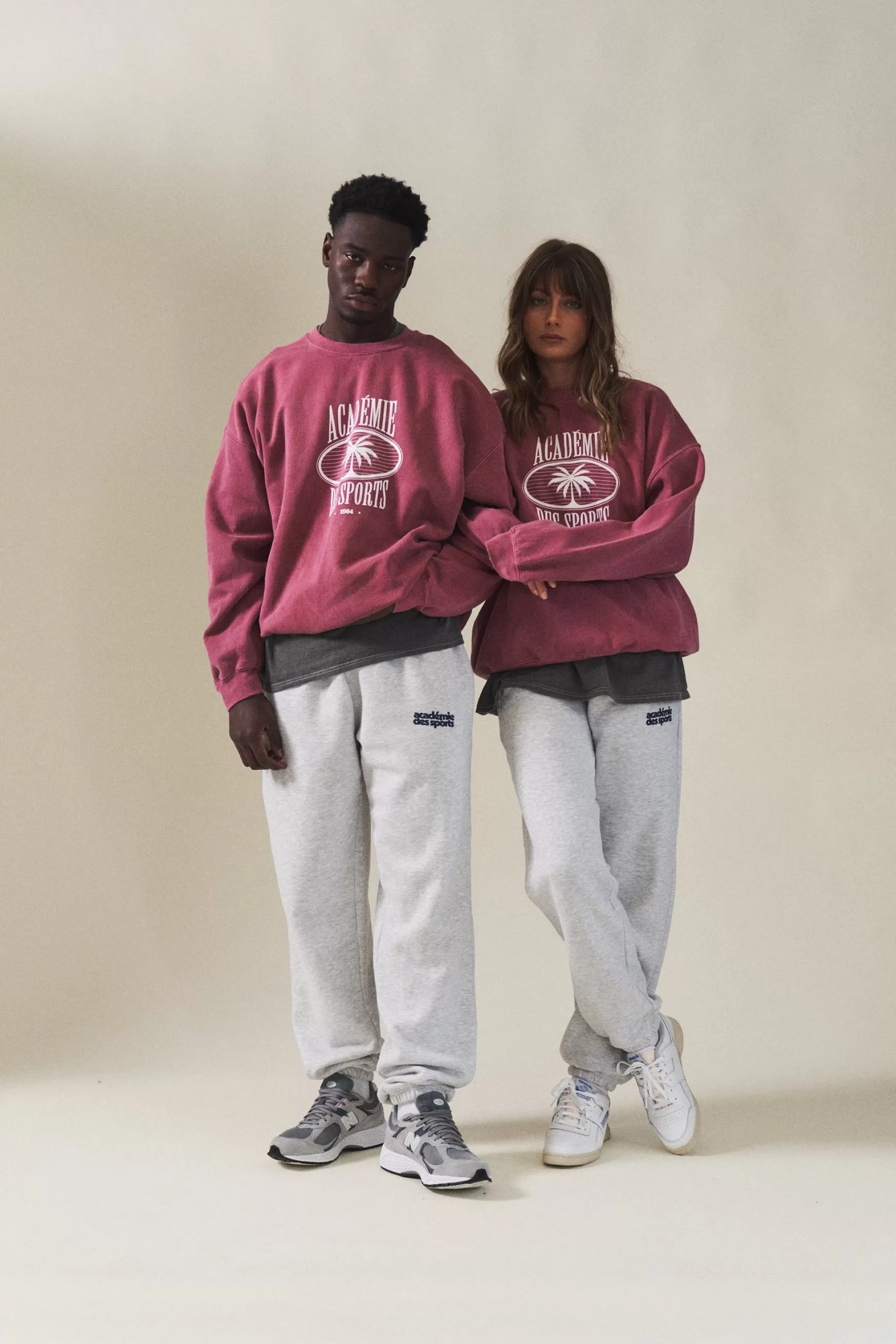 Vice 84 'Palms' Vintage Washed Sweater - Cranberry Sale