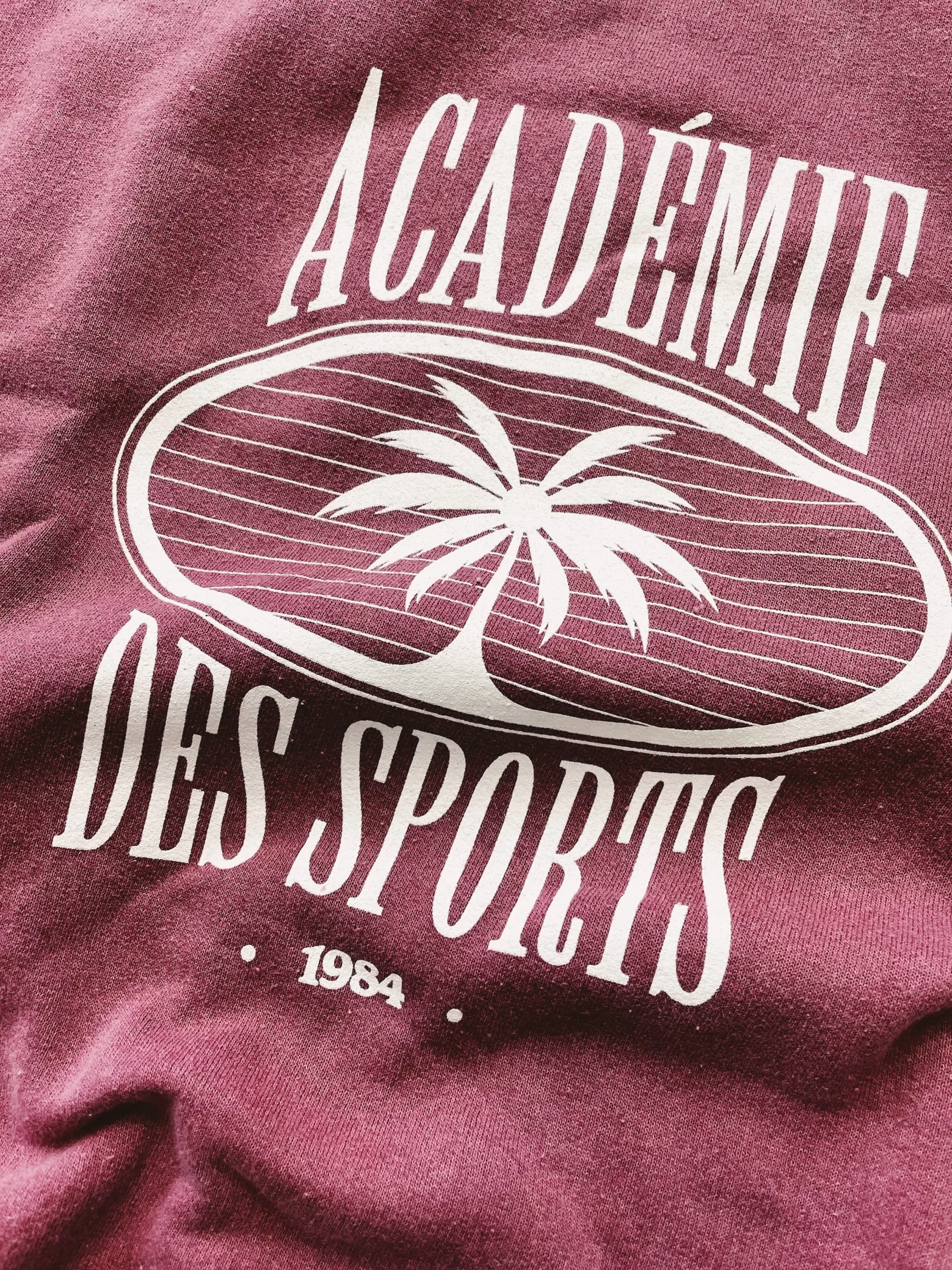 Vice 84 'Palms' Vintage Washed Sweater - Cranberry Sale