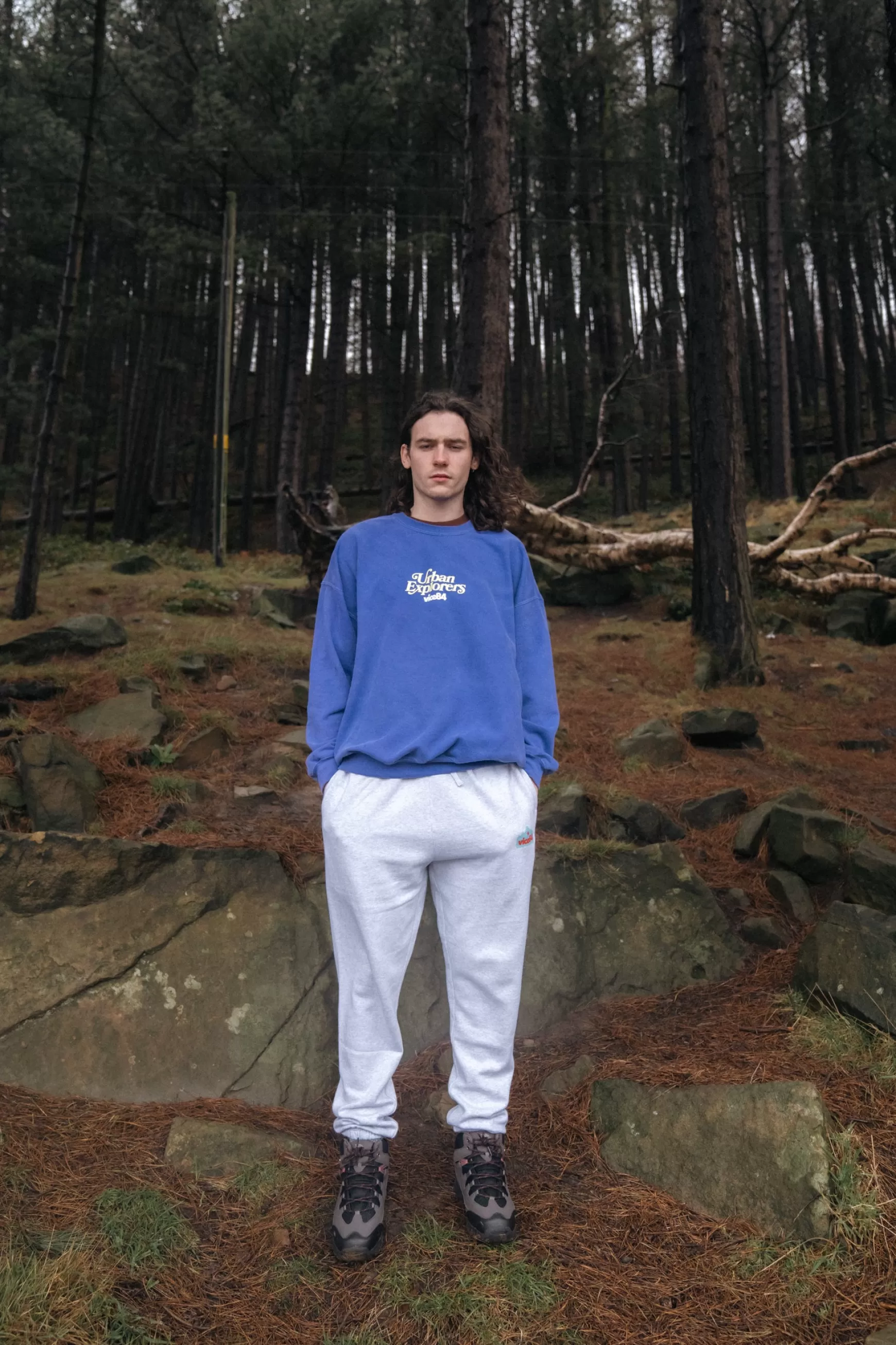Vice 84 'Rambler' Vintage Washed Sweatshirt - Purple Store