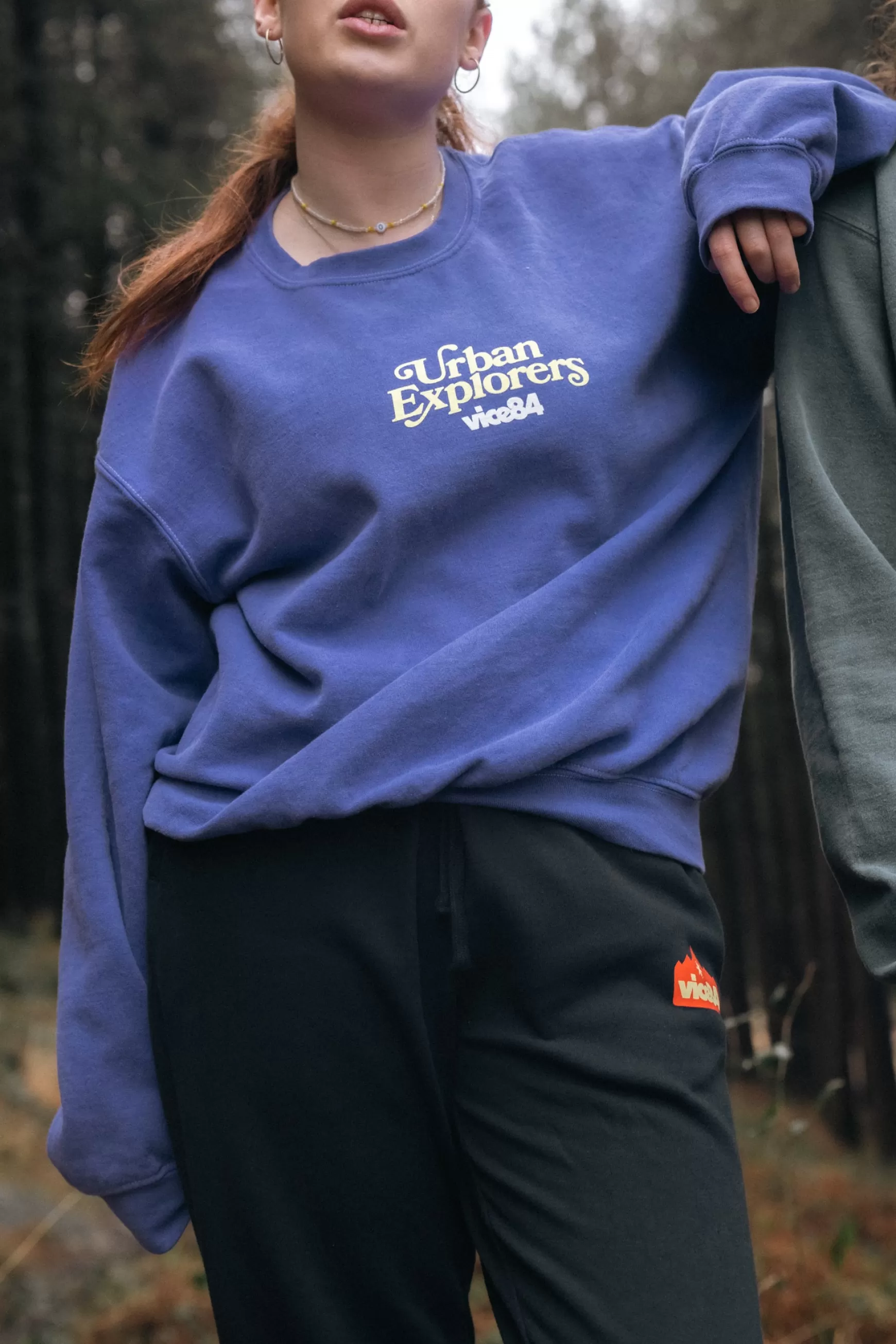 Vice 84 'Rambler' Vintage Washed Sweatshirt - Purple Store