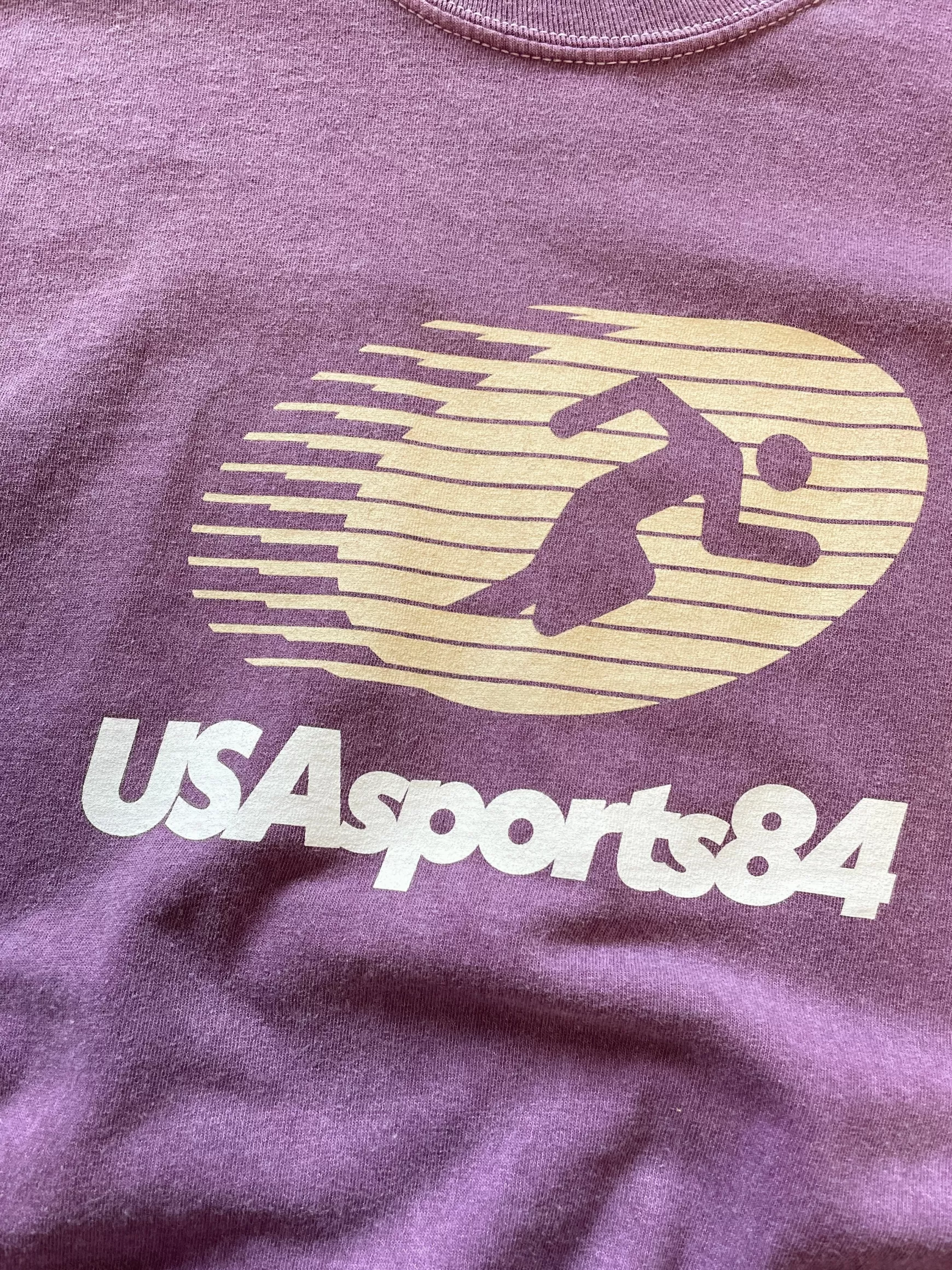 Vice 84 'sports Runner' Longsleeve Tee - Vintage Washed Plum Best Sale