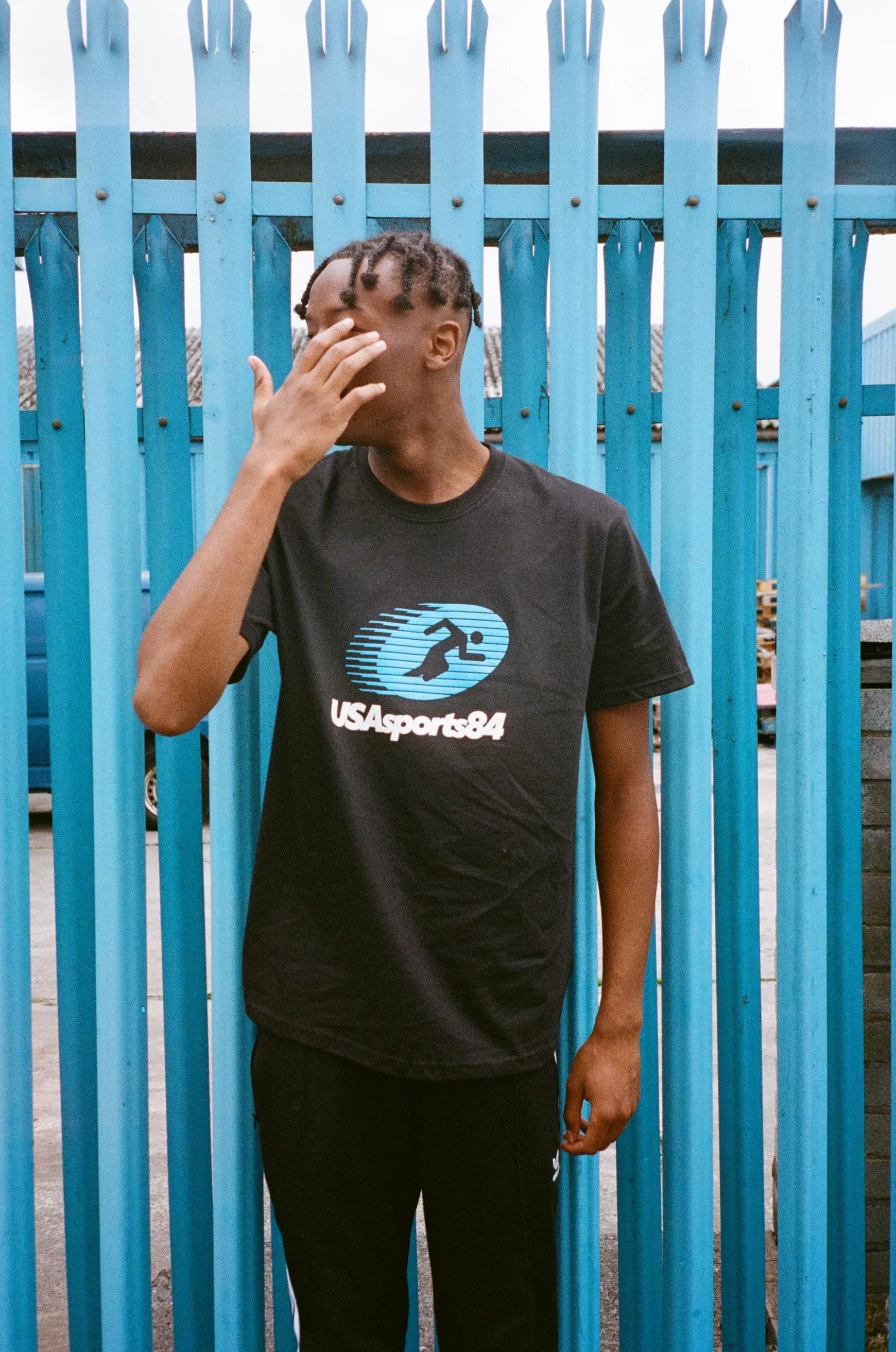 Vice 84 'sports Runner' Tee - Black Flash Sale